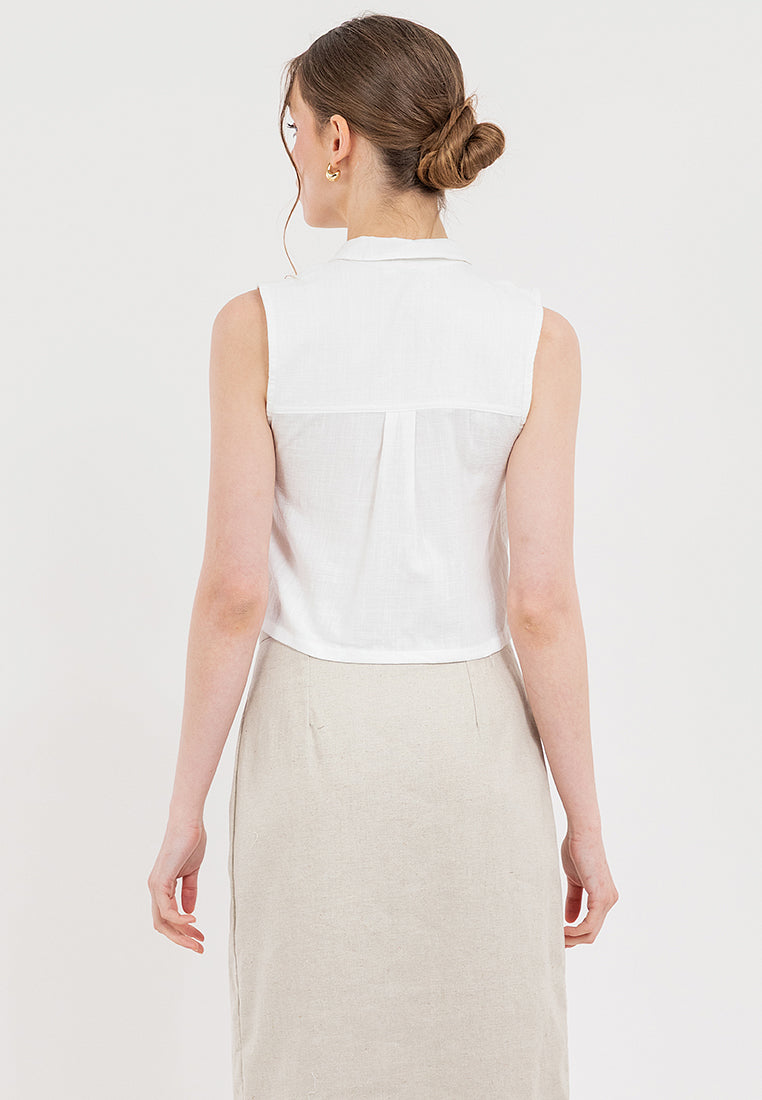 Dana Semi Cropped polo top