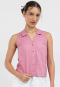 Daya Linen Sleeveless Top