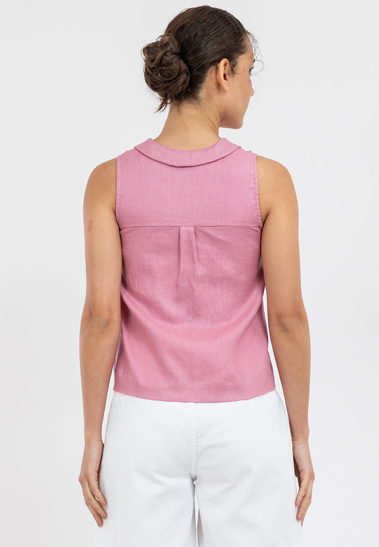 Daya Linen Sleeveless Top