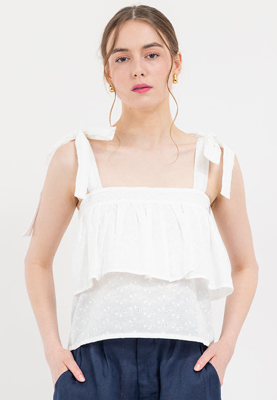 Dixie Eyelet Strap top