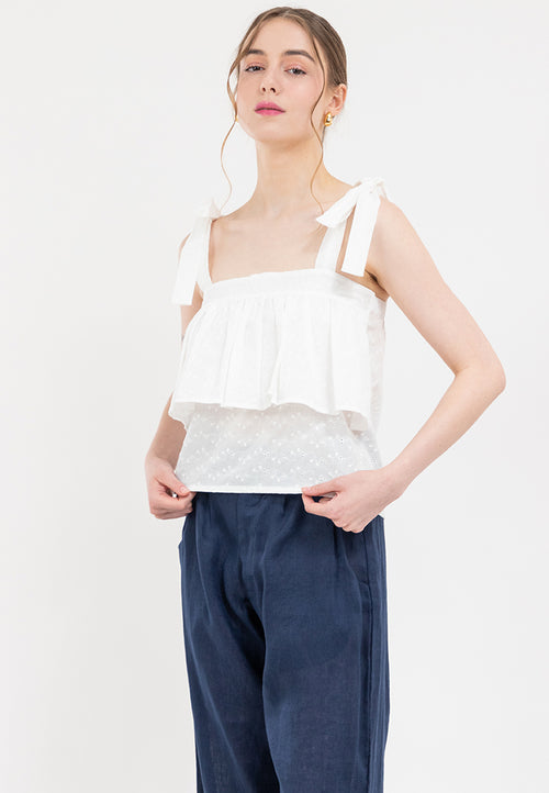 Dixie Eyelet Strap top