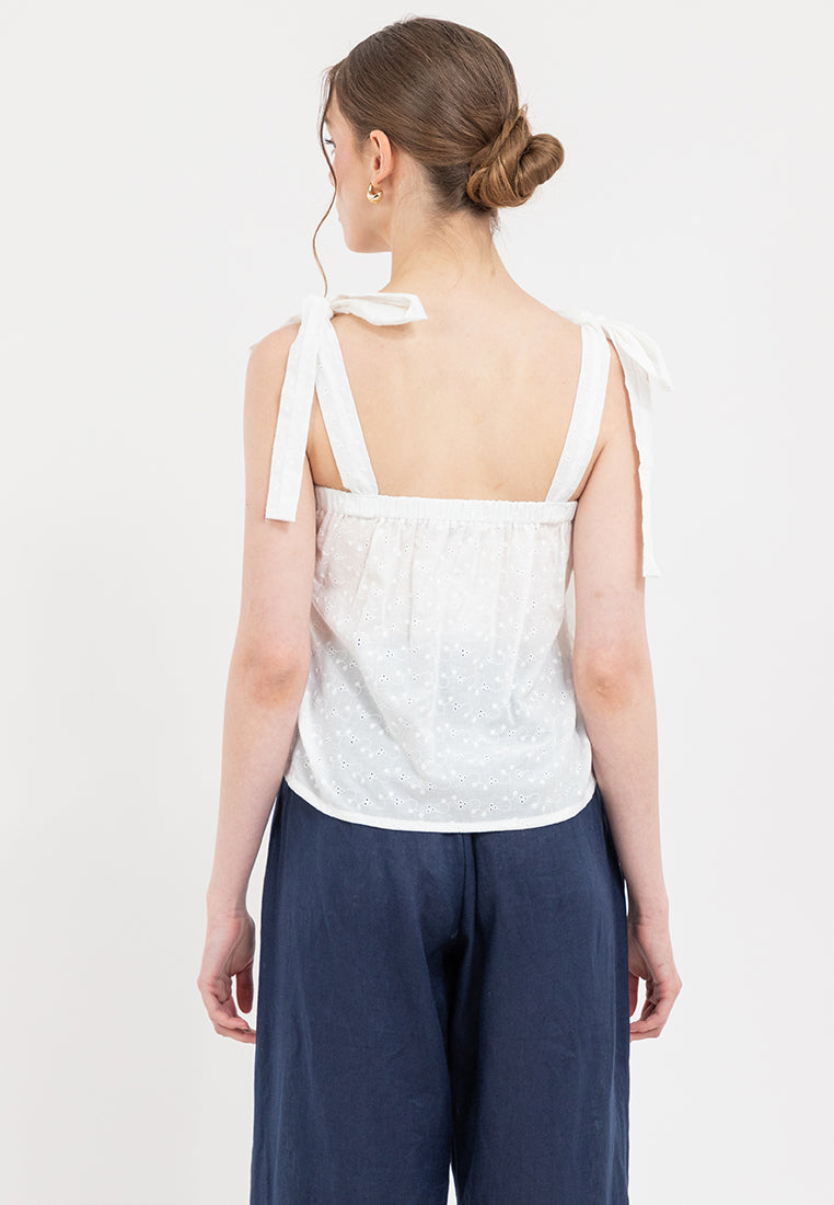 Dixie Eyelet Strap top