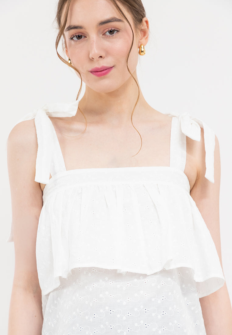 Dixie Eyelet Strap top