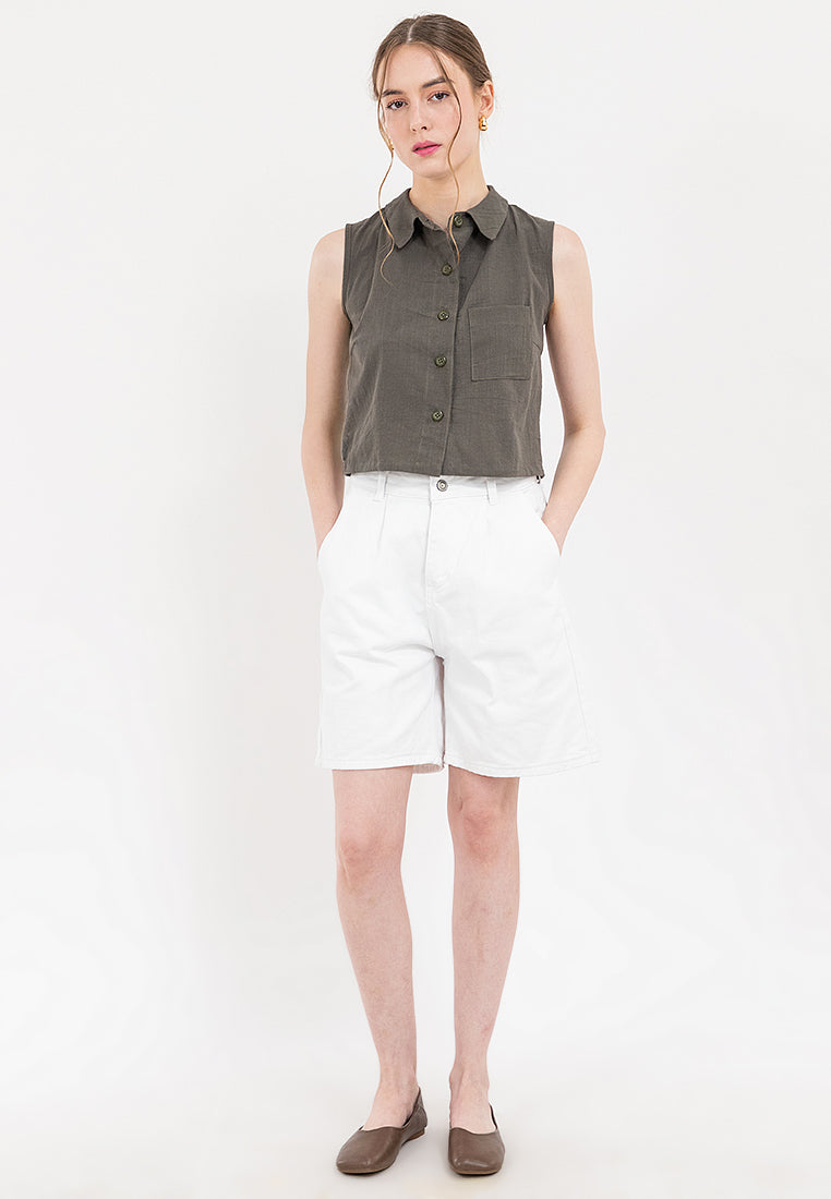 Dana Semi Cropped polo top
